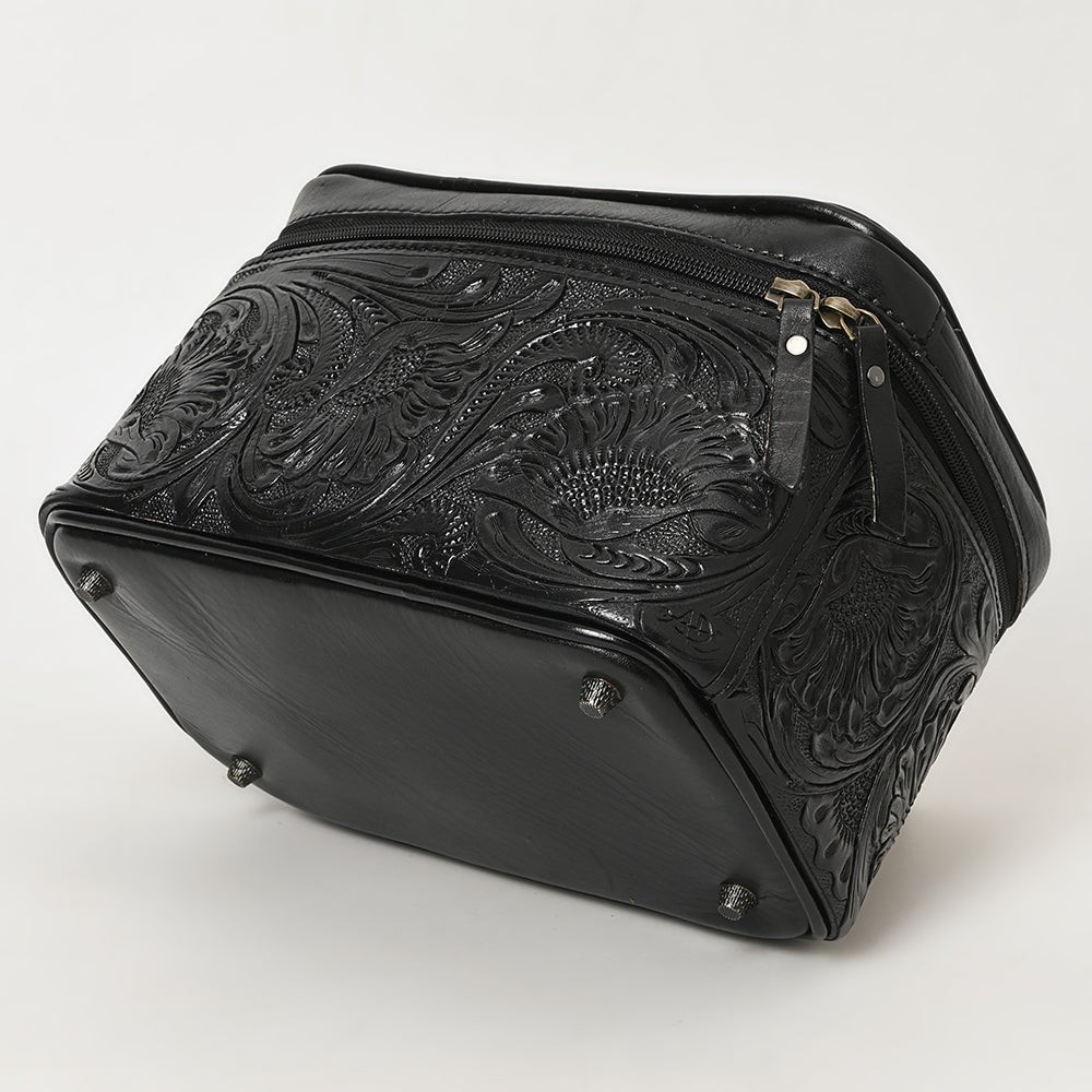 ADBG1251 American Darling Hand Tooled Leather Jewelry Case | Western Travel Bag