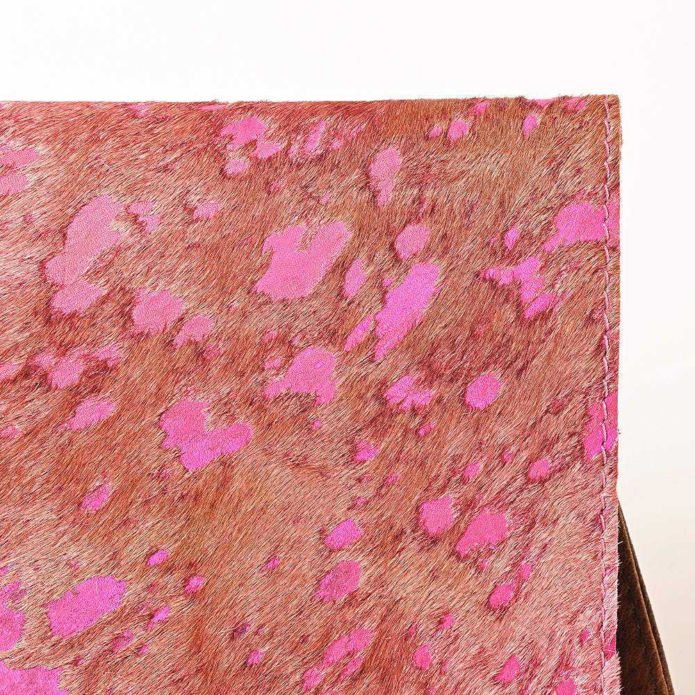 ADBG1295 American Darling Hair-On Cowhide Western Wallet Bag - Genuine Leather Crossbody