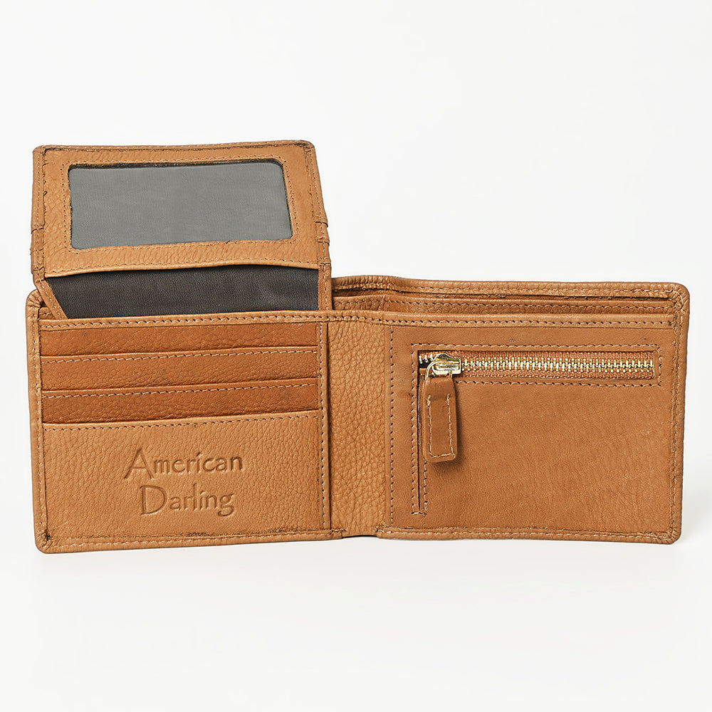 ADBGM395 Full-Grain Leather Bifold Wallet - American Darling