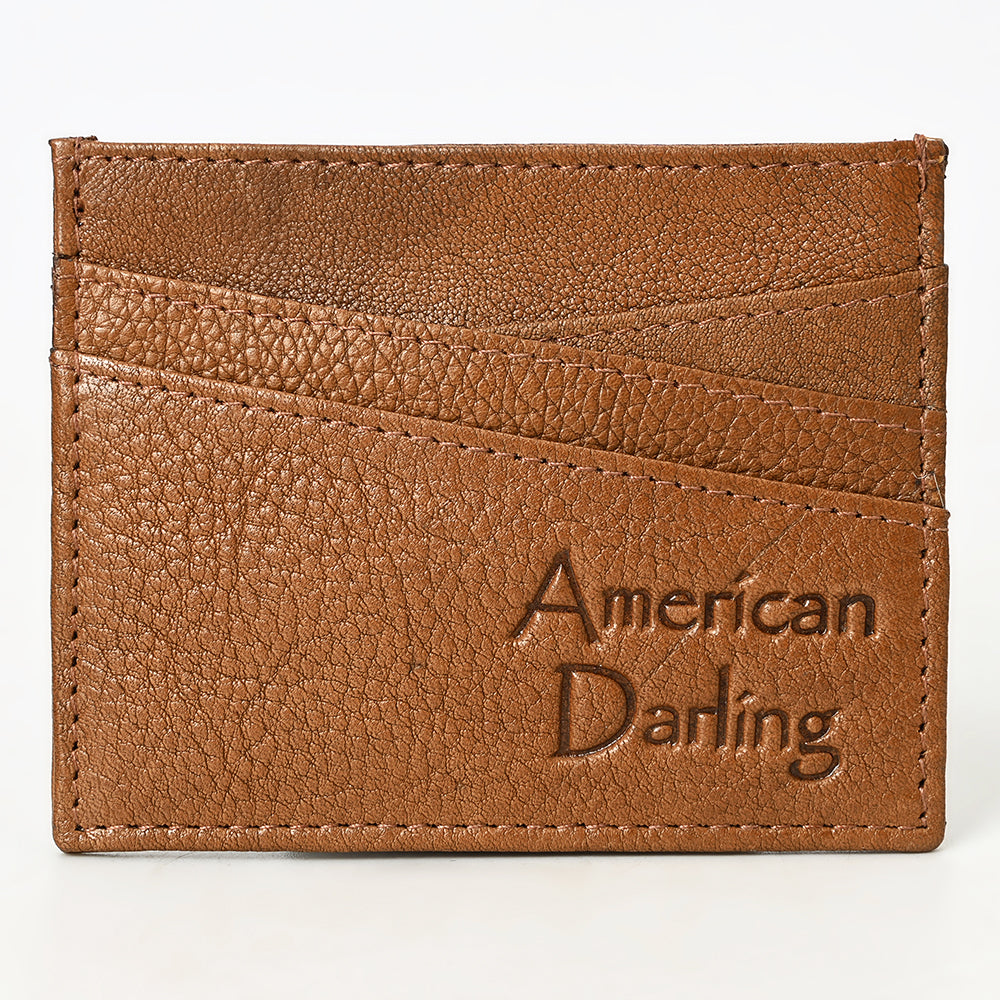 ADBGM392 Slim Genuine Leather Card Holder Wallet - American Darling