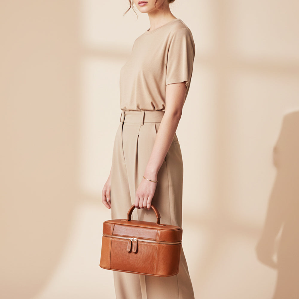 ADBGM386 Jewelry Case Genuine Western Leather Women Bag