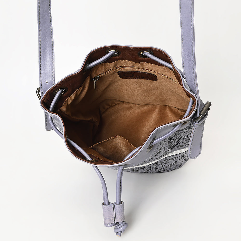 LC-OHG101B Bucket Genuine Leather women bag western Bag