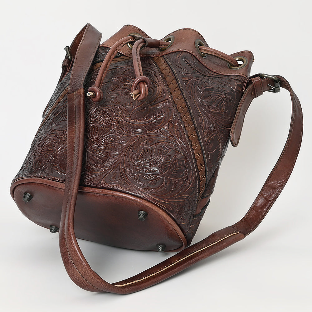 LC-OHG101C Bucket Genuine Leather women bag western Bag