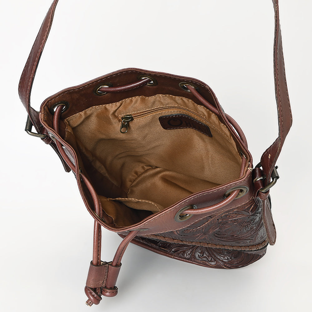 LC-OHG101C Bucket Genuine Leather women bag western Bag