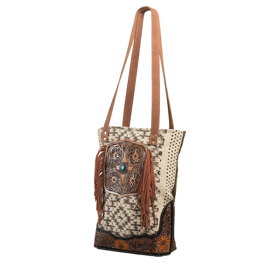 LC-OHV114  Tote Upcycled Canvas Ladies Bag