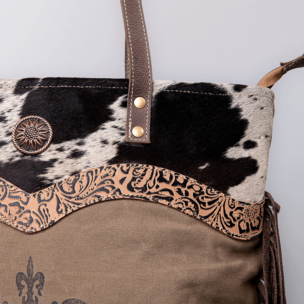 OHV124 Tote Upcycled Canvas Ladies Bag