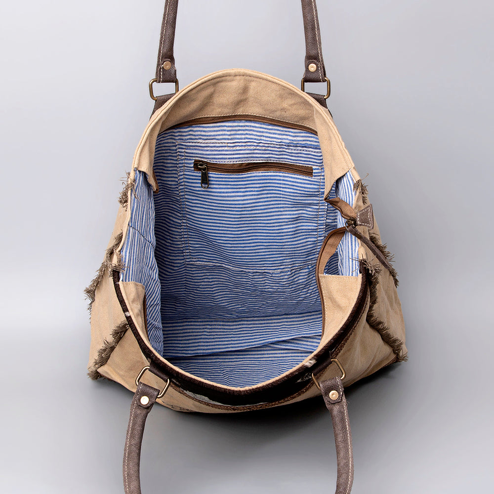 OHV130 Weekender Upcycled Canvas Ladies Bag