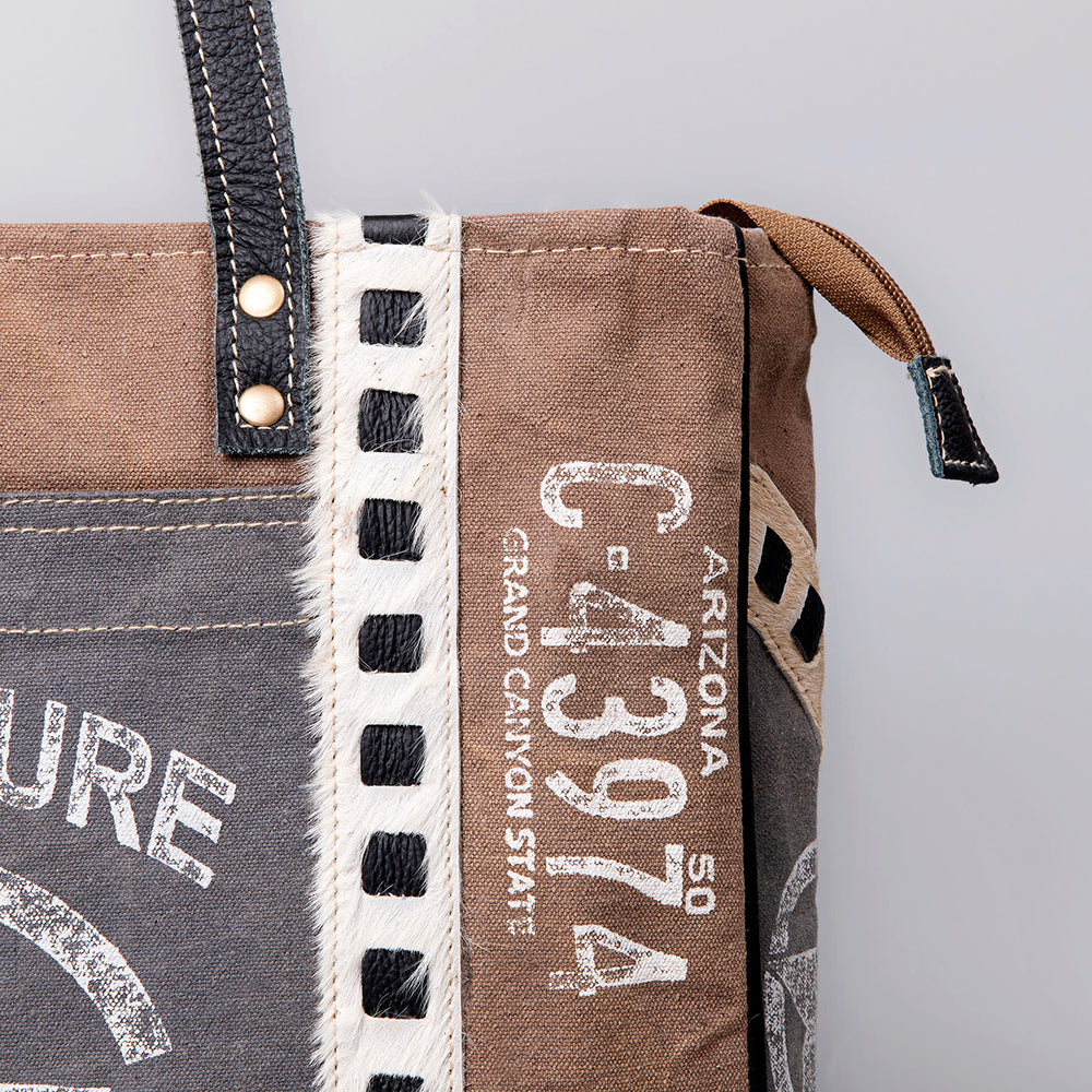 OHV132 Weekender Upcycled Canvas Ladies Bag