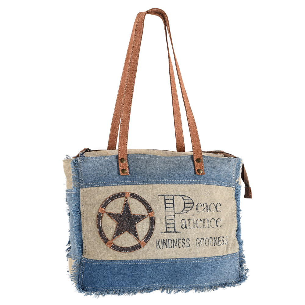 LC-OHV133 Weekender Upcycled Canvas Ladies Bag