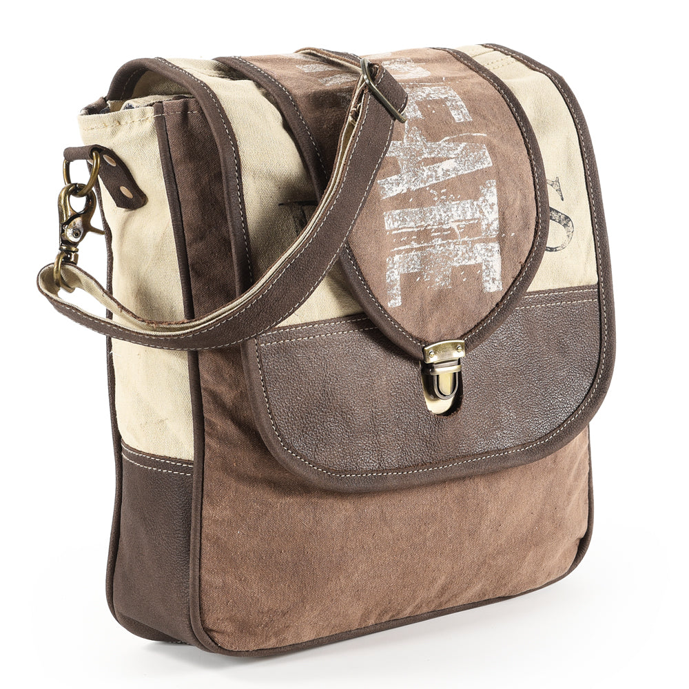 LC-OHV152 Crossbody Upcycled Canvas Ladies Bag