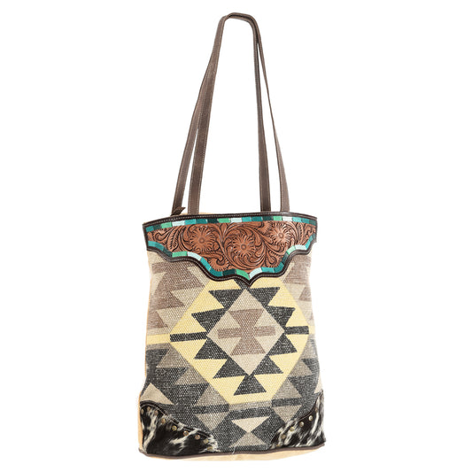 LC-OHV165 Tote Upcycled Canvas Ladies Bag