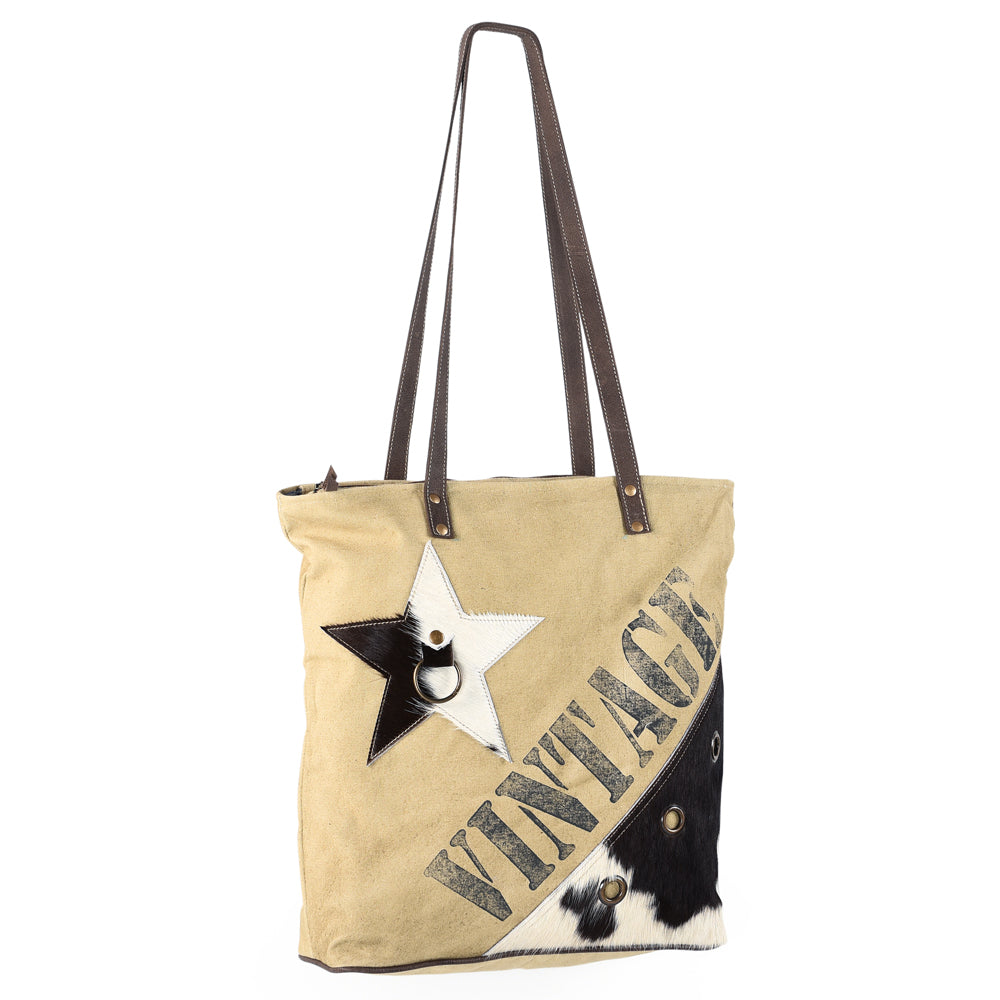 LC-OHV169 Tote Upcycled Canvas Ladies Bag