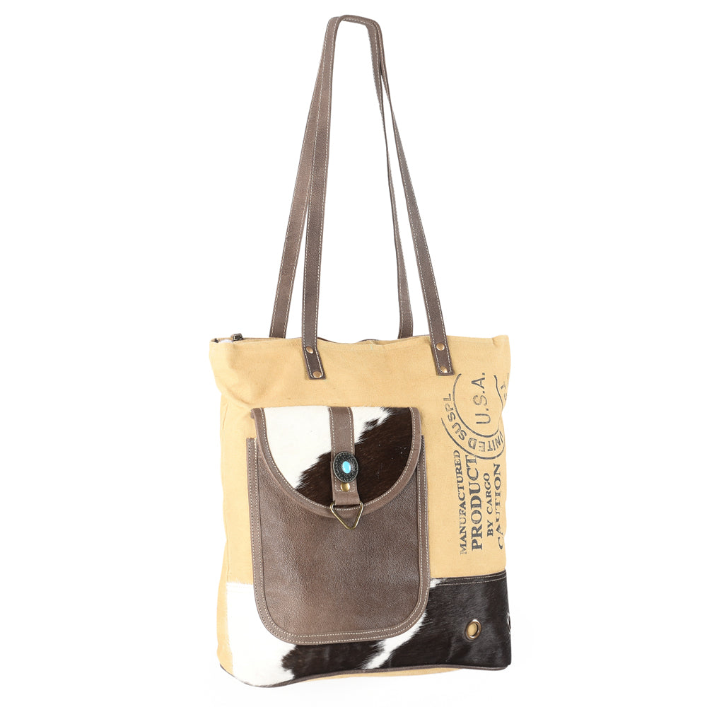 LC-OHV170 Tote Upcycled Canvas Ladies Bag