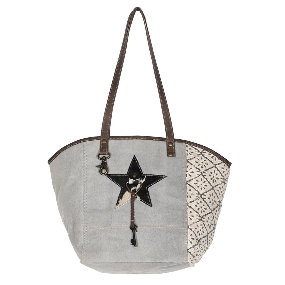 LC-OHV174  Tote Upcycled Canvas Ladies Bag