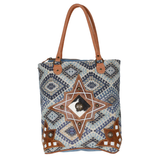 LC-OHV178 Tote Upcycled Canvas Ladies Bag