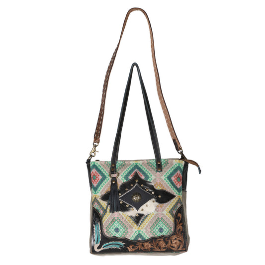 LC-OHV182 Tote Upcycled Canvas Ladies Bag