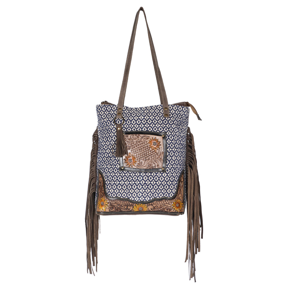 LC-OHV184 Tote Upcycled Canvas Ladies Bag