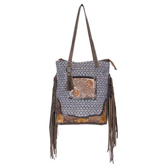 LC-OHV184 Tote Upcycled Canvas Ladies Bag