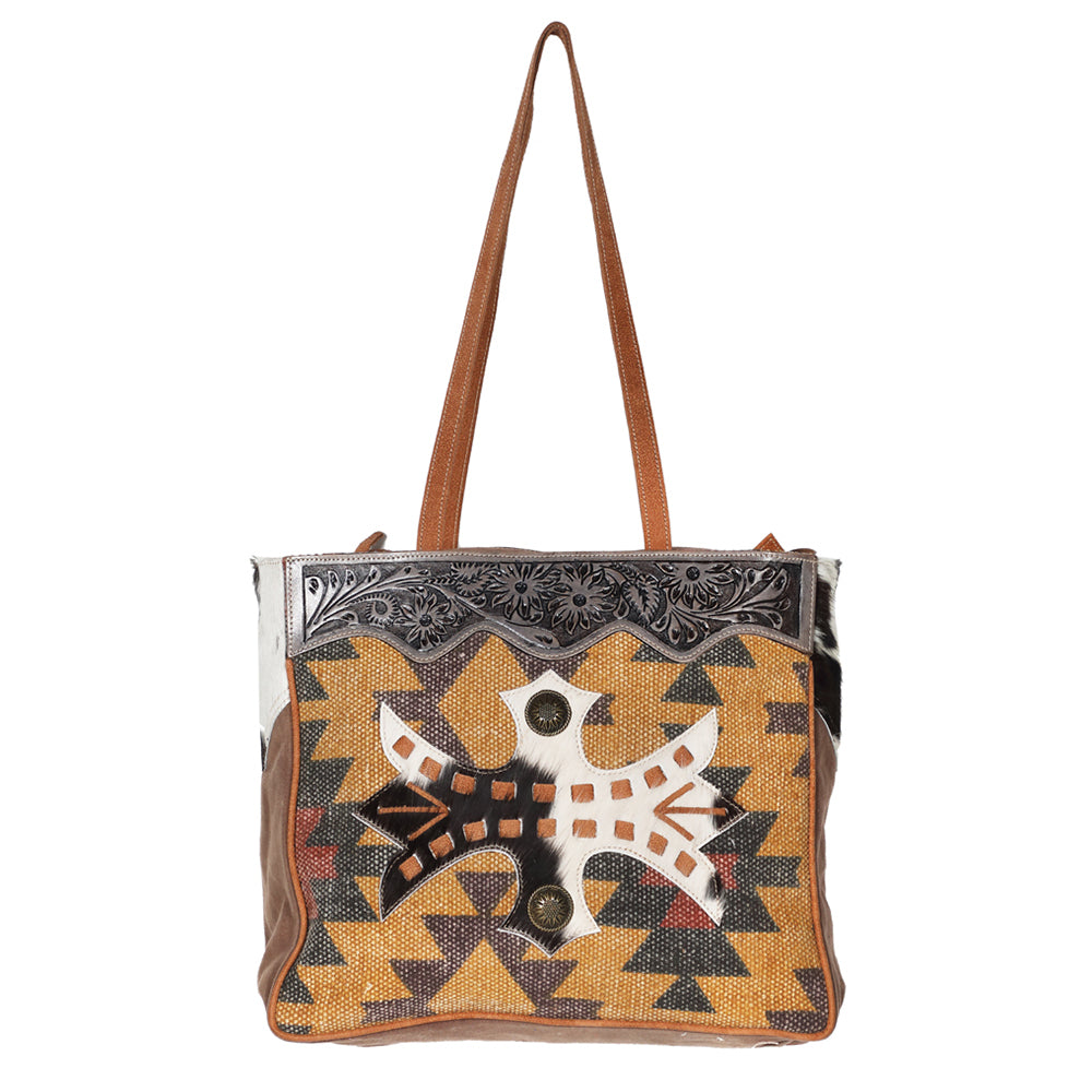 LC-OHV187 Tote Upcycled Canvas Ladies Bag