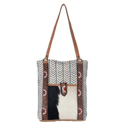 LC-OHV189  Tote Upcycled Canvas Ladies Bag