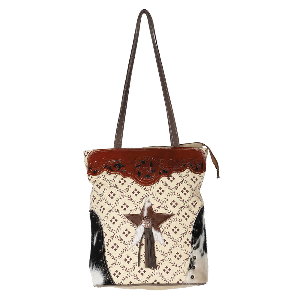 LC-OHV191  Tote Upcycled Canvas Ladies Bag