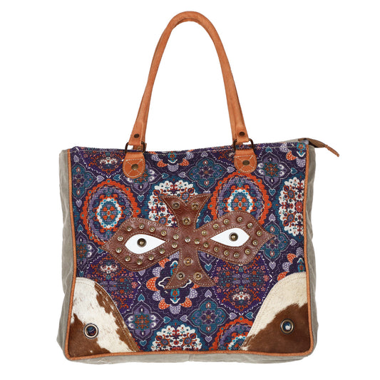 LC-OHV192 Weekender Upcycled Canvas Ladies Bag