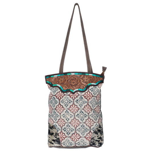 LC-OHV197 Tote Upcycled Canvas Ladies Bag