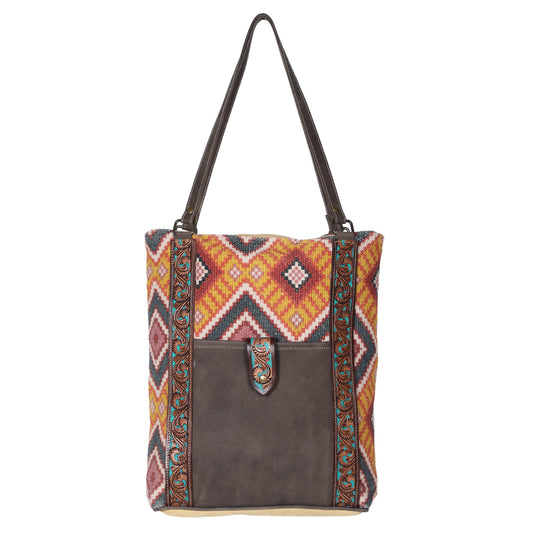 LC-OHV199  Tote Upcycled Canvas Ladies Bag