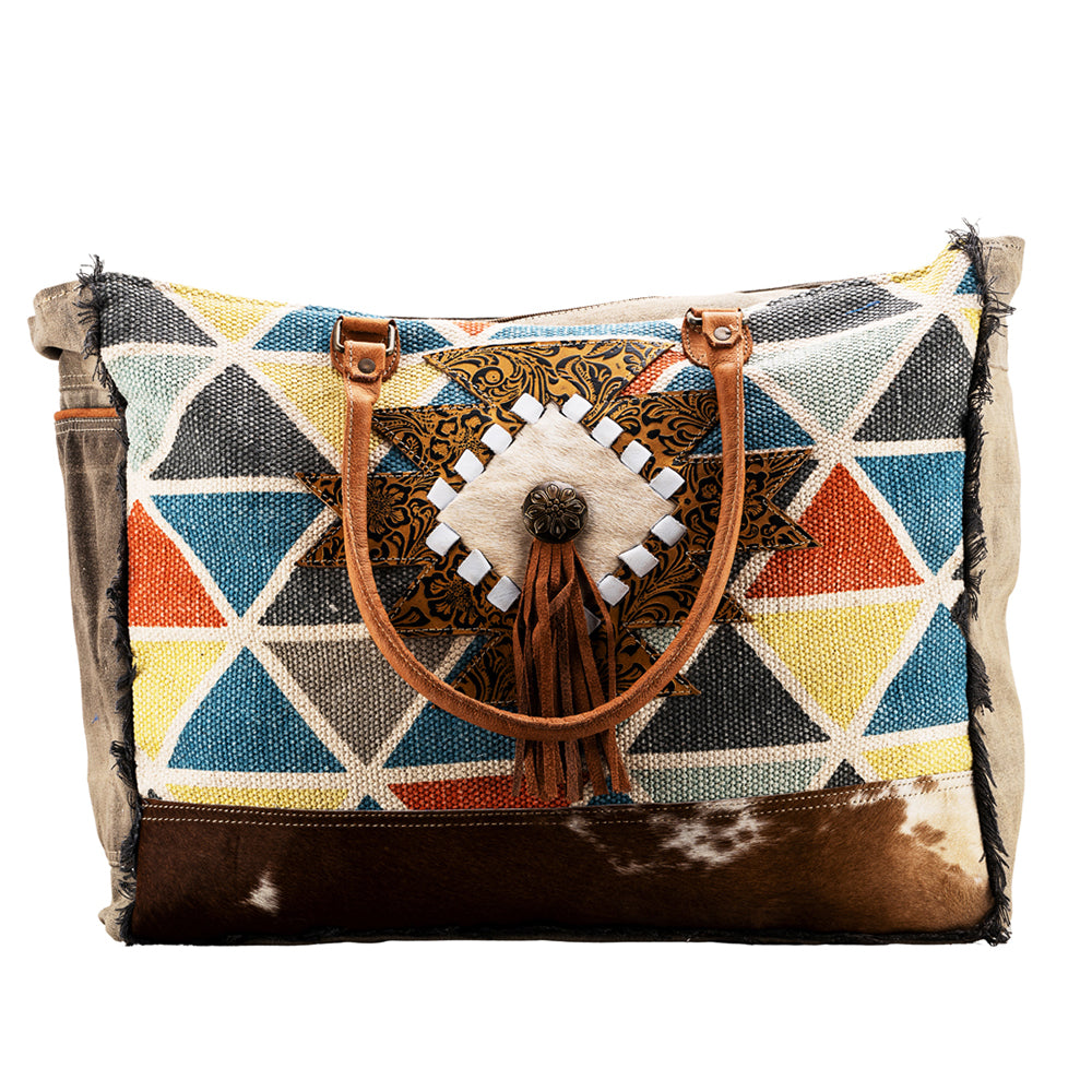 LC-OHV236 Weekender Upcycled Canvas Ladies Bag