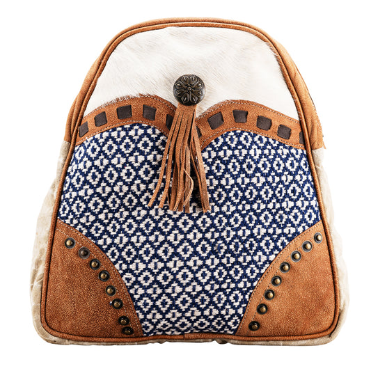 OHV237 Backpack Upcycled Canvas Ladies Bag