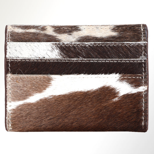 ADCCM104 Hair-On Hide Leather Card Holder - Bold Western Style