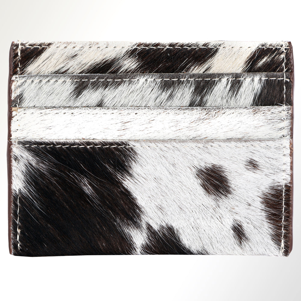 ADCCM104 Hair-On Hide Leather Card Holder - Bold Western Style