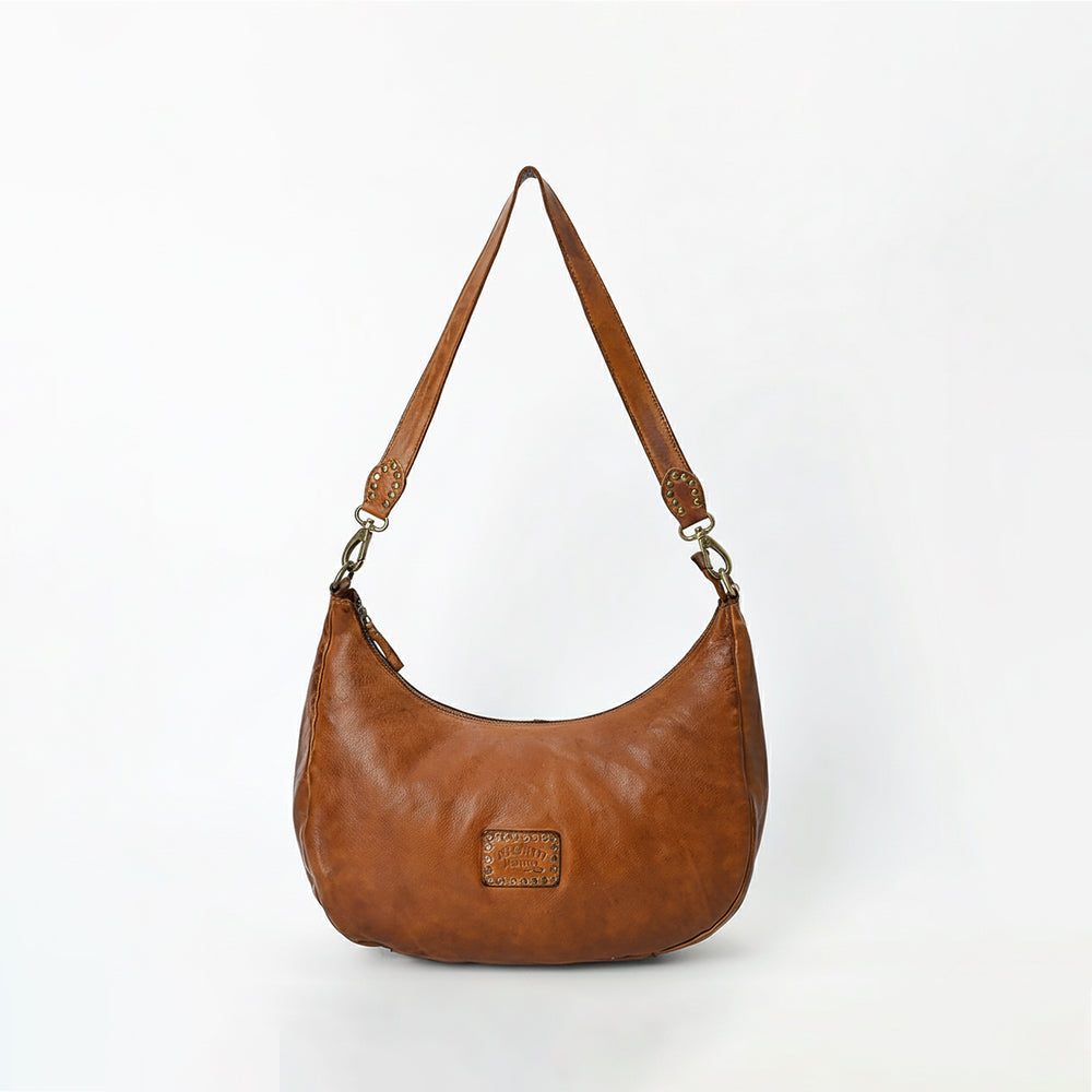 SWL128 Bronella - Leather Slouchy Hobo Bag