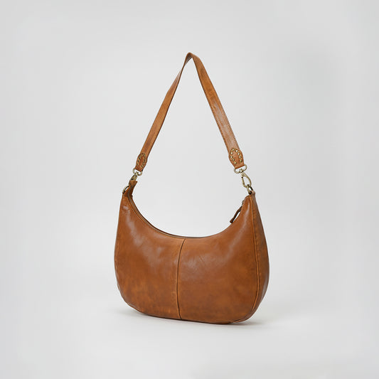 SWL128 Bronella - Leather Slouchy Hobo Bag