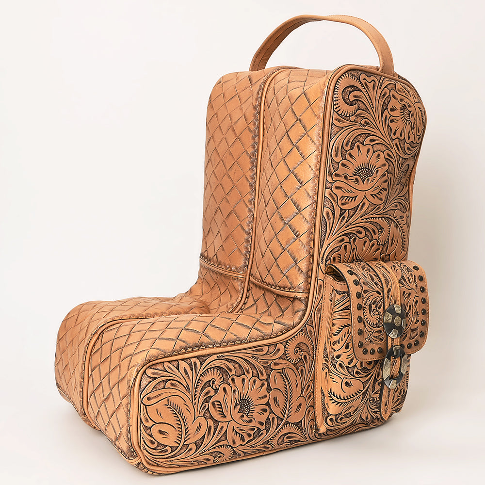 ADBG1304 American Darling Hand Tooled Leather Western Boot Cover Travel Case