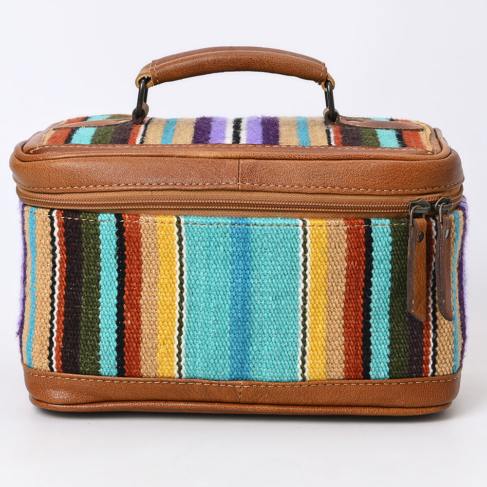 ADBG1320 American Darling Hand-Woven Saddle Blanket & Genuine Leather Western Jewelry Case