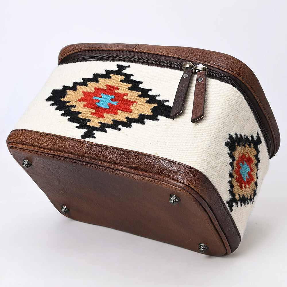 ADBG1320 American Darling Hand-Woven Saddle Blanket & Genuine Leather Western Jewelry Case