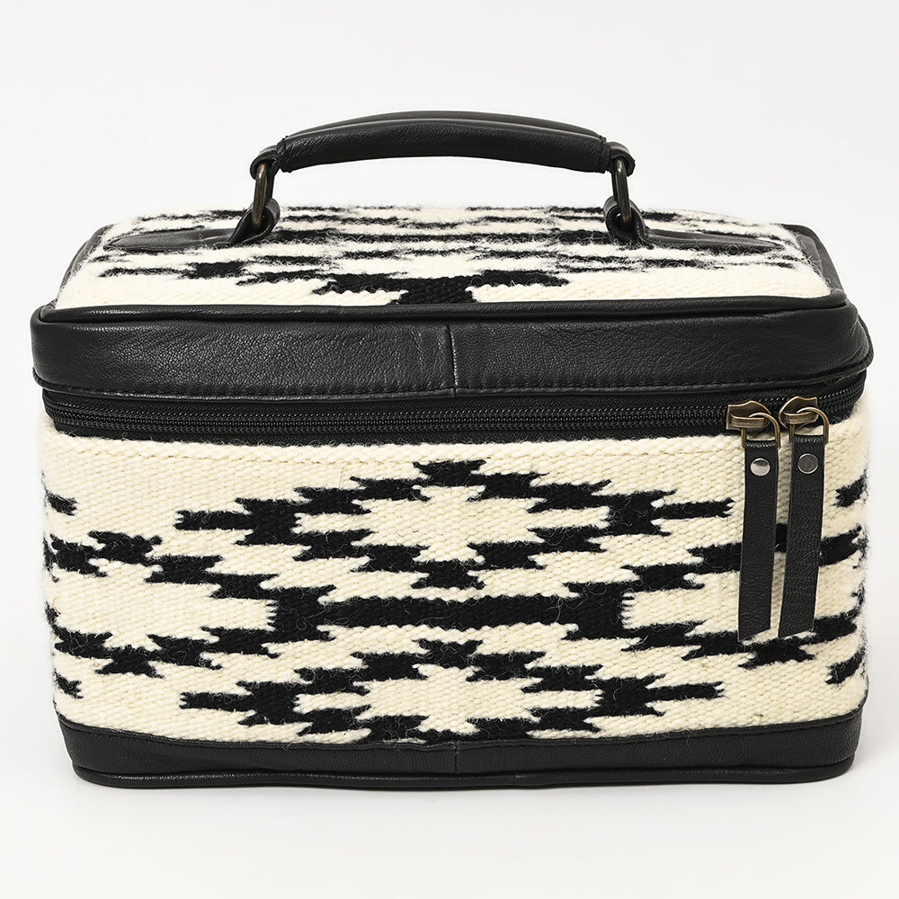 ADBG1320 American Darling Hand-Woven Saddle Blanket & Genuine Leather Western Jewelry Case