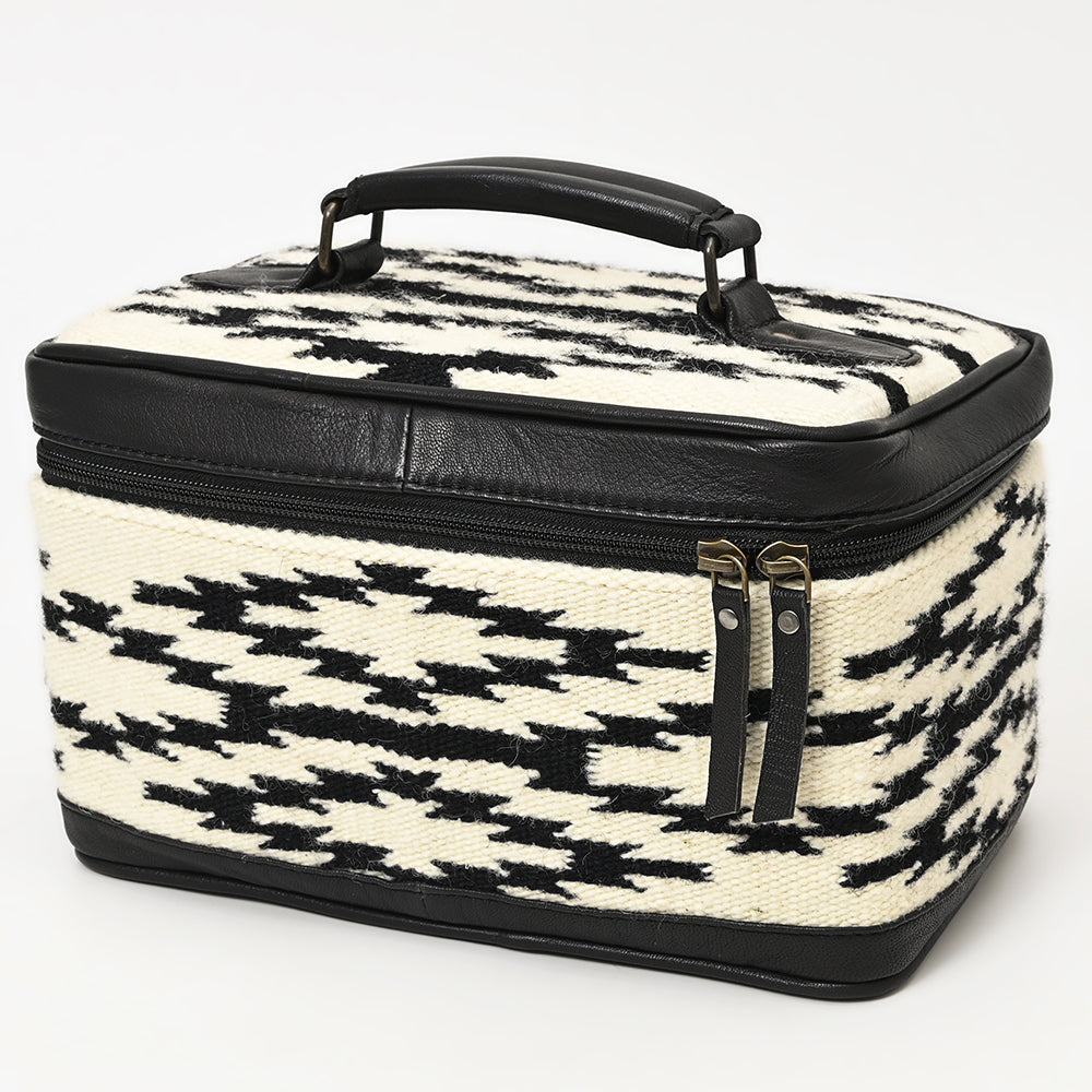 ADBG1320 American Darling Hand-Woven Saddle Blanket & Genuine Leather Western Jewelry Case