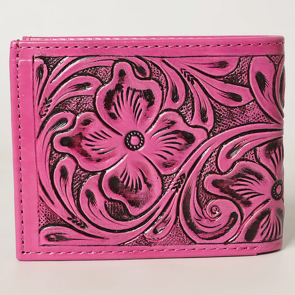 ADBG1236 American Darling Hand Tooled Leather Bifold Wallet | Floral Carved Purse