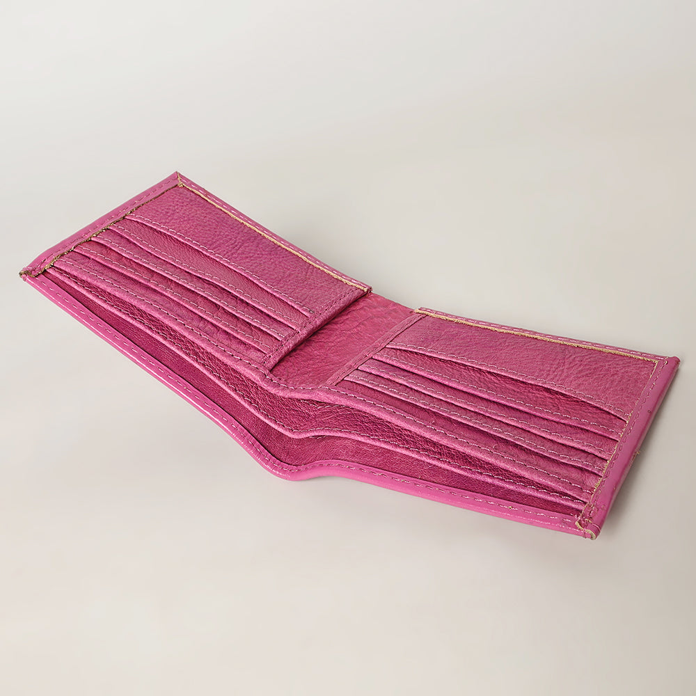 ADBG1236 American Darling Hand Tooled Leather Bifold Wallet | Floral Carved Purse