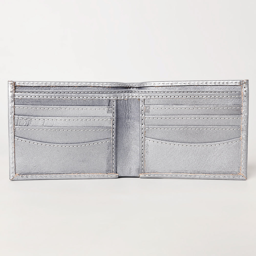 ADBG1236 American Darling Hand Tooled Leather Bifold Wallet | Floral Carved Purse