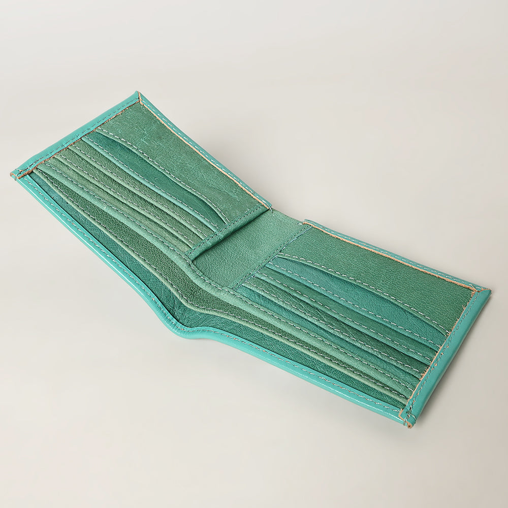 ADBG1236 American Darling Hand Tooled Leather Bifold Wallet | Floral Carved Purse