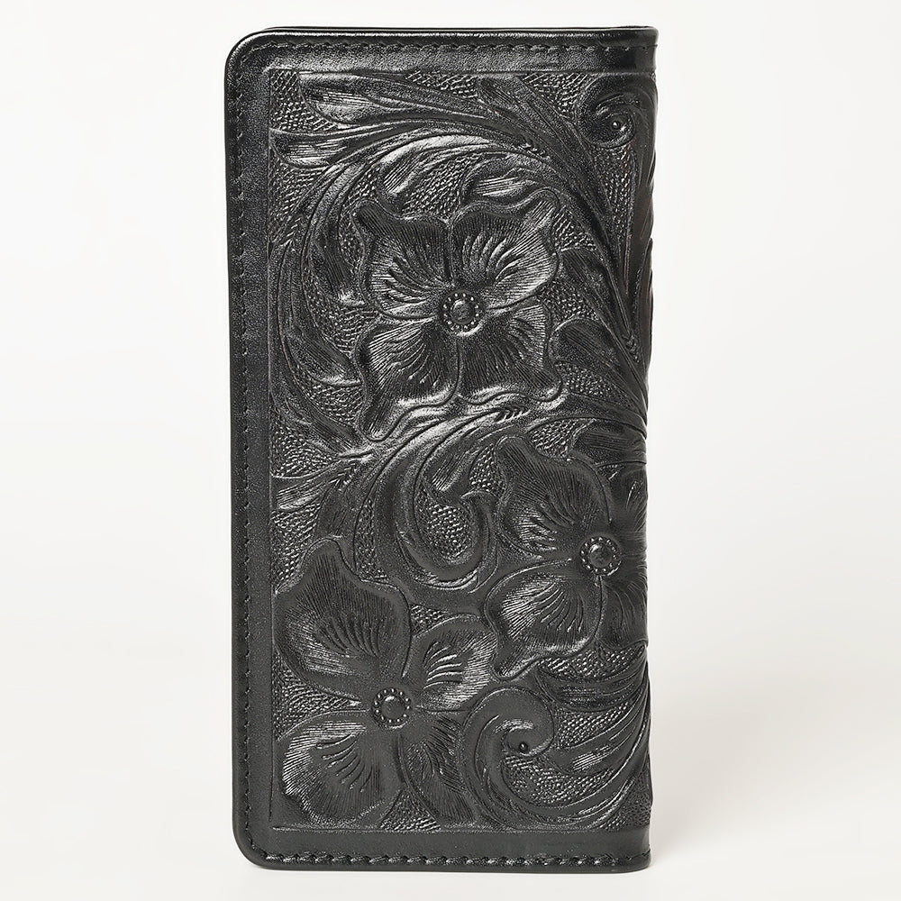 ADBG1269A American Darling Black Tooled Leather Wallet | Western Bifold Clutch