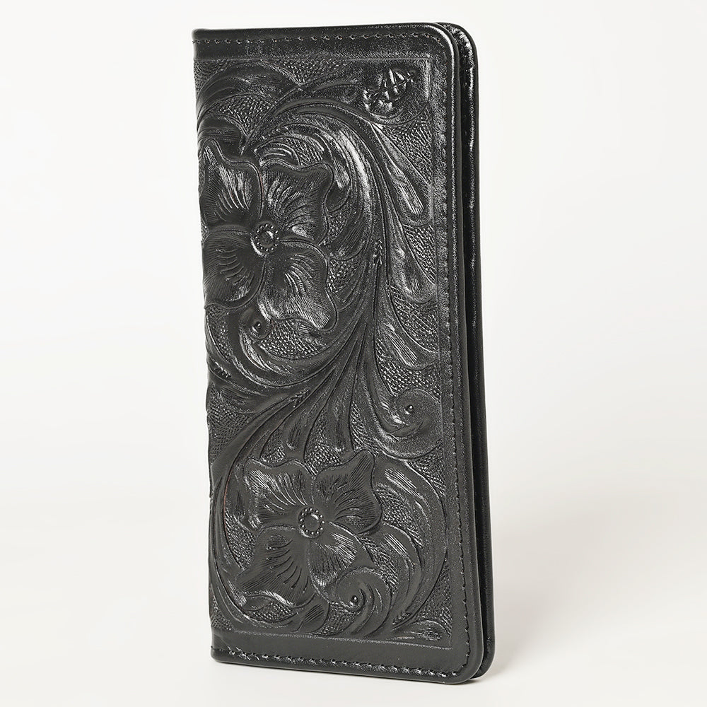 ADBG1269A American Darling Black Tooled Leather Wallet | Western Bifold Clutch