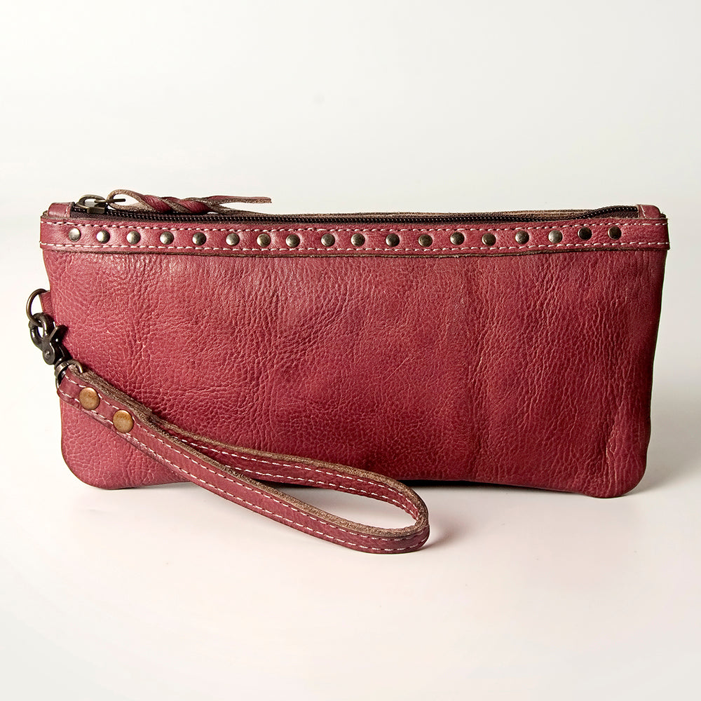 LC-NMBG101 Wristlet Genuine Leather women bag western Bag