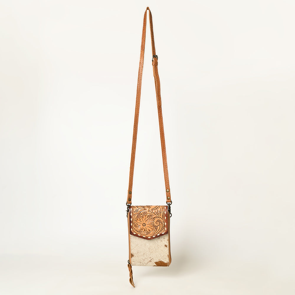 LC-ADBG822 Western Style Hair-On Leather Cellphone Wallet Bag