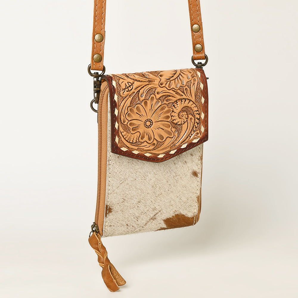 LC-ADBG822 Western Style Hair-On Leather Cellphone Wallet Bag