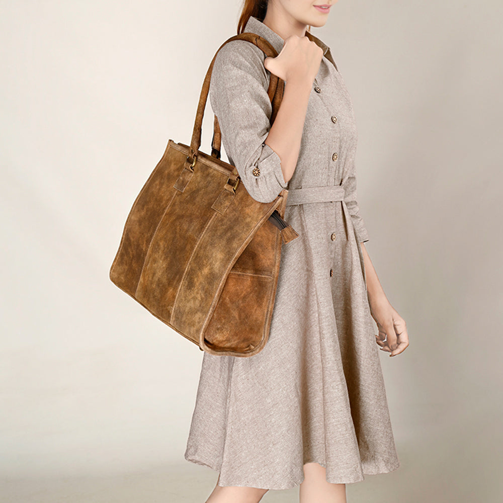 ADBGA496 Tote Genuine Leather Women Bag Western Handbag Purse