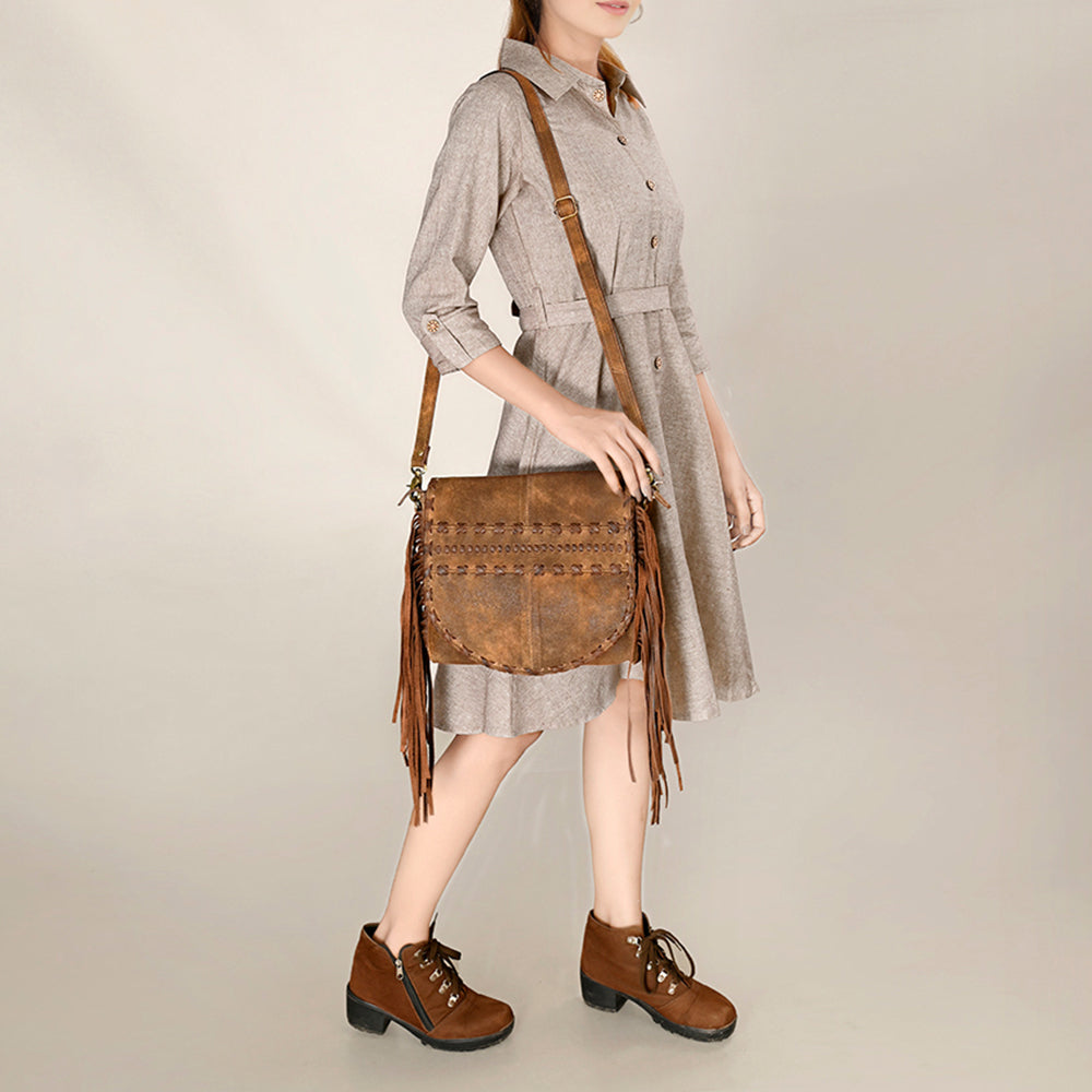 ADBGA498 Messenger Genuine Western Leather Women Bag